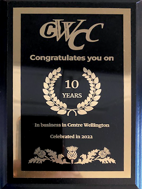 Centre Wellington Chamber Award